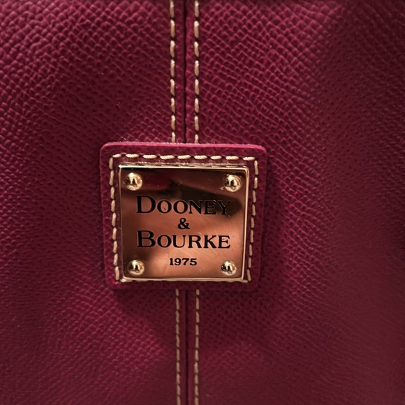 Dooney & Burke fuchsia tote. Great condition used 1 time - Picture 3 of 6